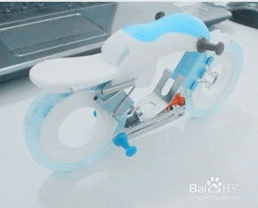 办公神器变废为宝 手工制作创意摩托车模型